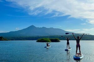 Paddle Board in Granada with the volcano view.