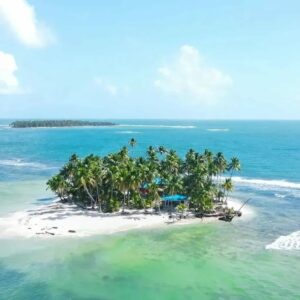 Drun view of Little Corn Island Keys